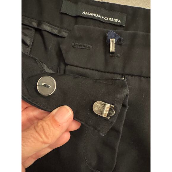 Amanda + Chelsea Black Petite Dress Pants Size 14P Ankle Trouser Career Wear - Picture 5 of 6